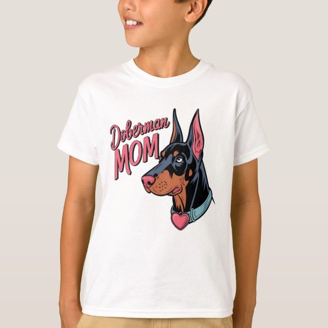 T-shirt Doberman Maman (Devant)