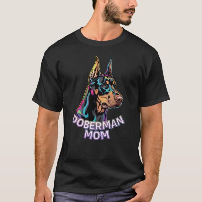 T-shirt Doberman Maman (Devant)