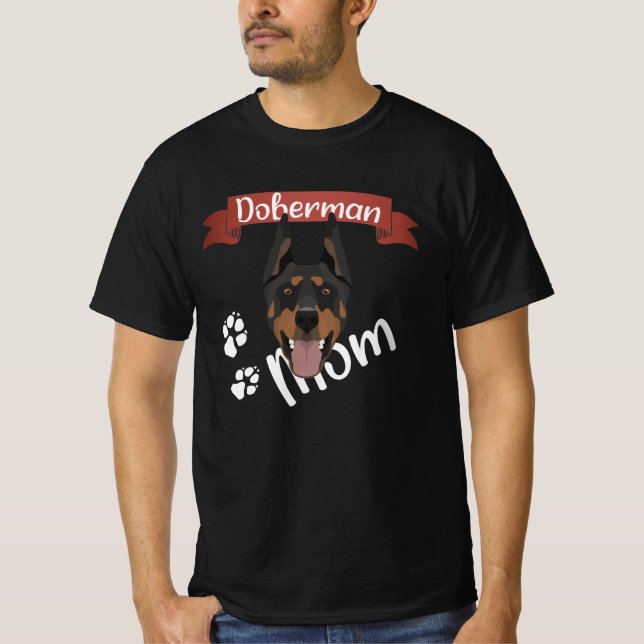 T-shirt Doberman Maman, Maman de chien (Devant)