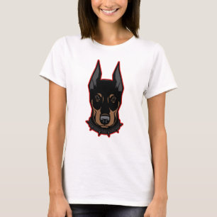T-shirt Doberman Mascot Unisex Tee