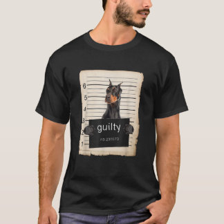 T-shirt Doberman Pinscher Capture d'une tasse de chien