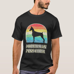 T-shirt Doberman Pinscher Chien de style Vintage