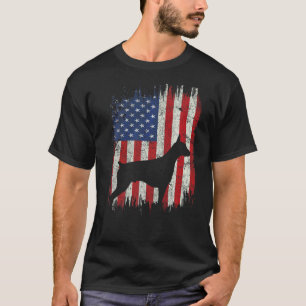 T-shirt Doberman Pinscher Drapeau Américain Patriotique 14