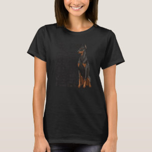 T-shirt Doberman Pinscher Drôle Femmes Chien Doberman Amou