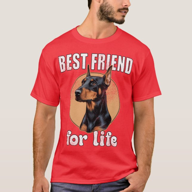 T-shirt Doberman Pinscher meilleur ami (Devant)