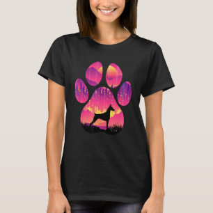 T-shirt Doberman Pinscher Paw Maman Papa Chien Femmes Homm