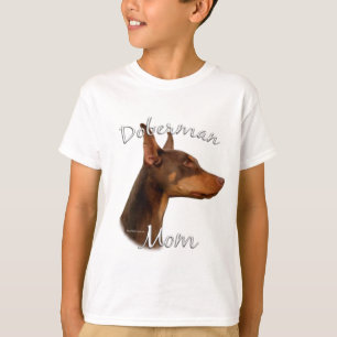 T-shirt Doberman Pinscher (rouge) Maman 2