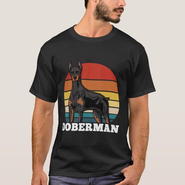 T-shirt Doberman Retro 625 (Devant)