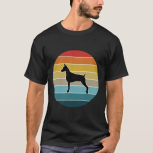 T-shirt Doberman Vintage Lover Doberman style coucher de s