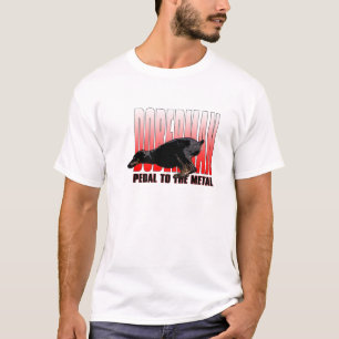 T-shirt Dobermann, pédale au métal