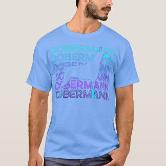T-shirt Dobermann Retro Cadeau