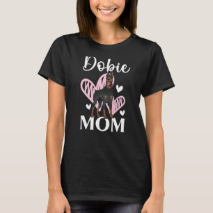 T-shirt Dobie Maman Paw Love Doberman Propriétaire Chien F