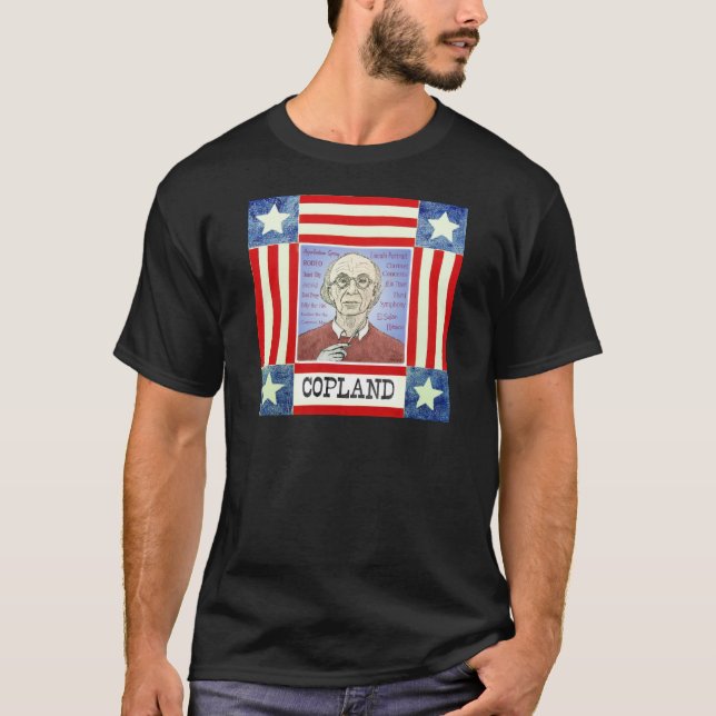 T-shirt d'obscurité d'Aaron Copland (Devant)