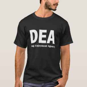 T-shirt d'obscurité d'agence de plaisir de drogue
