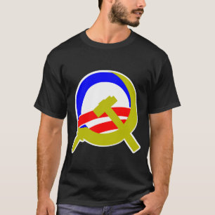 T-shirt d'obscurité de faucille et de marteau