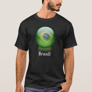 T-shirt d'obscurité de globe du Brésil