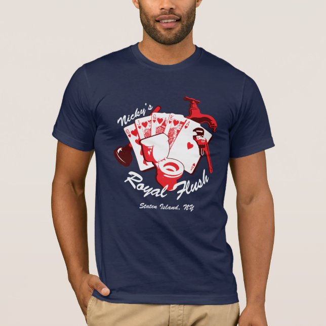 T-shirt d'obscurité de la quinte royale de Nicky (Devant)