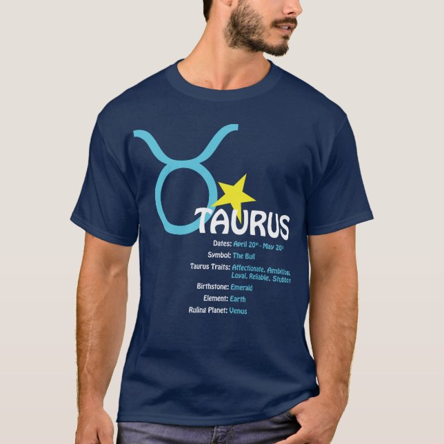 T-shirt d'obscurité de traits de Taureau (Devant)