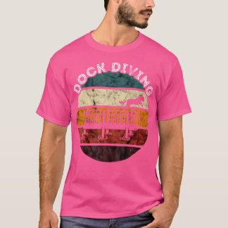 T-shirt Dock Plongée Chien Jumping Chien Plongée à quai