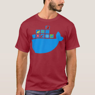T-shirt Docker React Node Js Ruby Rail Python Hackathon