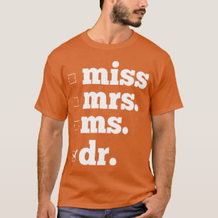 T-shirt Docteur Dr PhD Doctorat vintage
