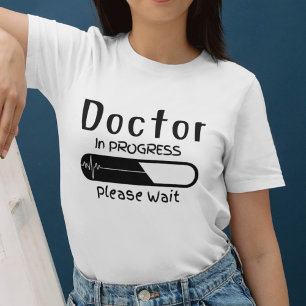 T-shirt Docteur en cours, Veuillez patienter