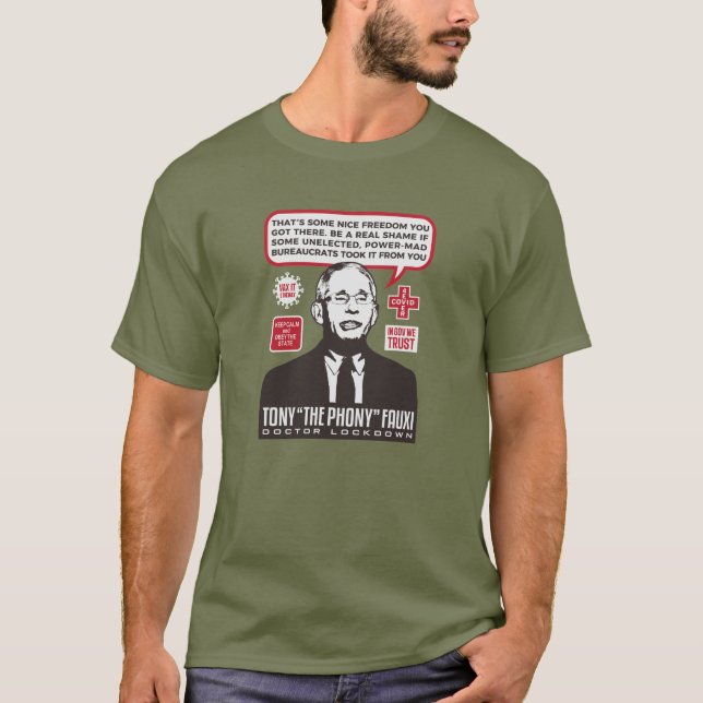 T-shirt Docteur Fauci - Docteur COVID & Amateur de verroui (Devant)