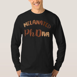 T-shirt Docteur noir Phdiva mignonne Melanated Woman G