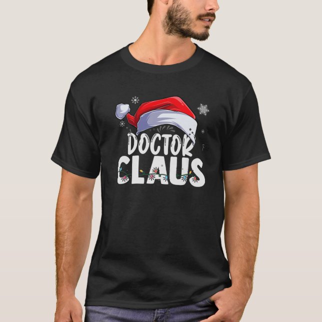T-shirt Docteur Santa Claus Noël Funny Matching Costum (Devant)