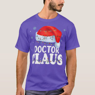 T-shirt Docteur Santa Claus Noël Funny Matching Costum