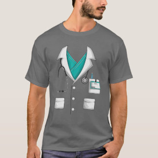 T-shirt Docteur White Lab Manteau drôle Costume Halloween