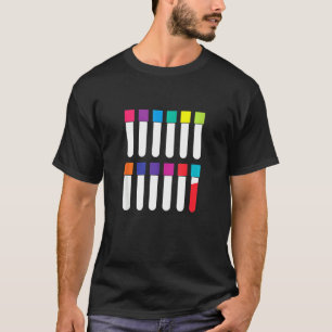T-shirt Docto en phlébotomie de laboratoire du tube d'essa
