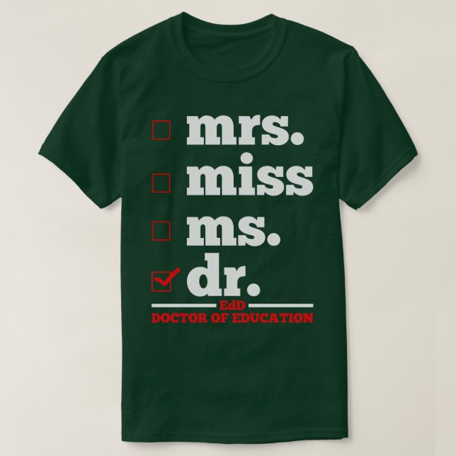 T-shirt Doctorat (Design devant)