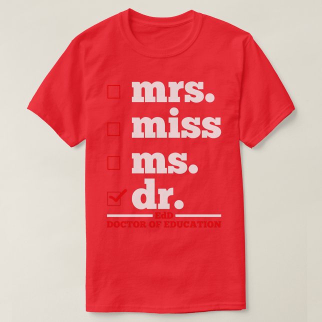 T-shirt Doctorat (Design devant)