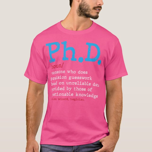 T-shirt Doctorat Dictionnaire Diplôme Doctorat Doctorat Ma (Devant)