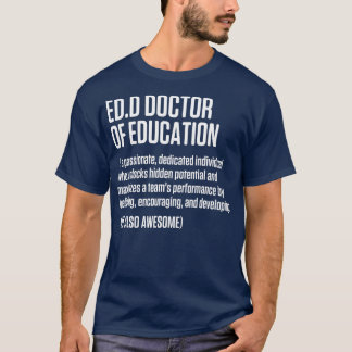 T-shirt Doctorat en éducation Doctorat Doctorat Diplôme
