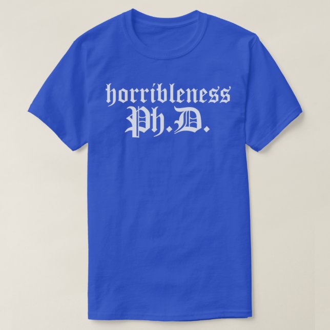 T-shirt Doctorat En Horriblesse Dark Version 1 (Design devant)