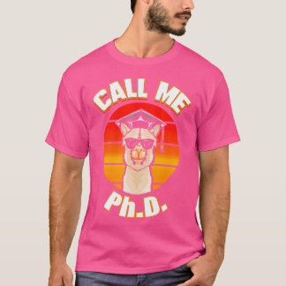 T-shirt Doctorat Promotion Cadeau Docteur Graduation Llama