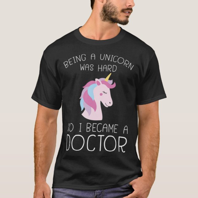 T-shirt Doctorat Unicorn Université Dire drôle anim (Devant)