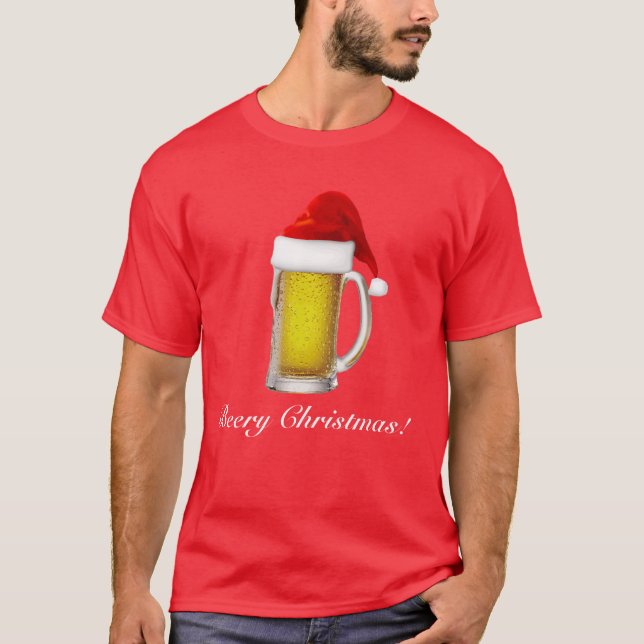 T-shirt d'odeur de bière drôle de bière de Noël (Devant)