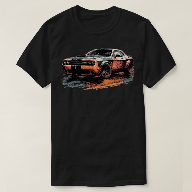 T-shirt Dodge Challenger 9 (Design devant)