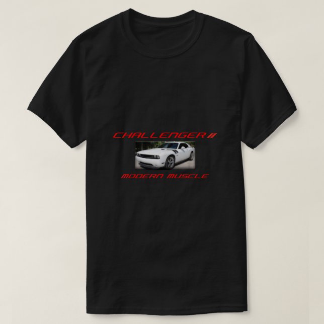 T-shirt Dodge Challenger RT Style artistique (Design devant)
