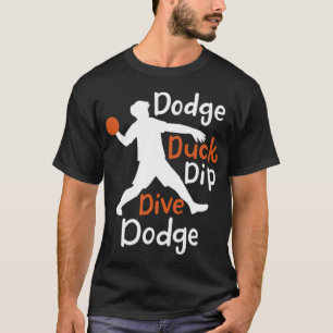 T-shirt Dodge Duck Dip Dive Dodge aquarelle imprimer chien