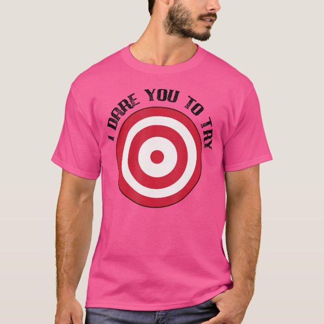 T-shirt Dodgeball Dare Target On Chest (Devant)