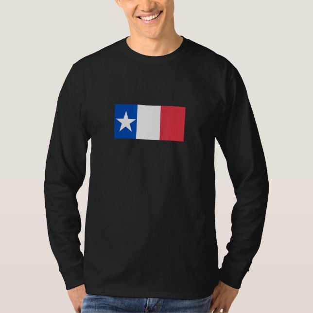 T-shirt Dodson Flag  Texas Republic Flag Alamo (Devant)