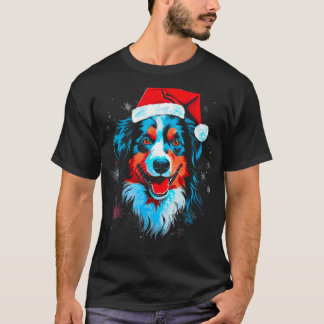 T-shirt Dog Australian Shepherd Xmas