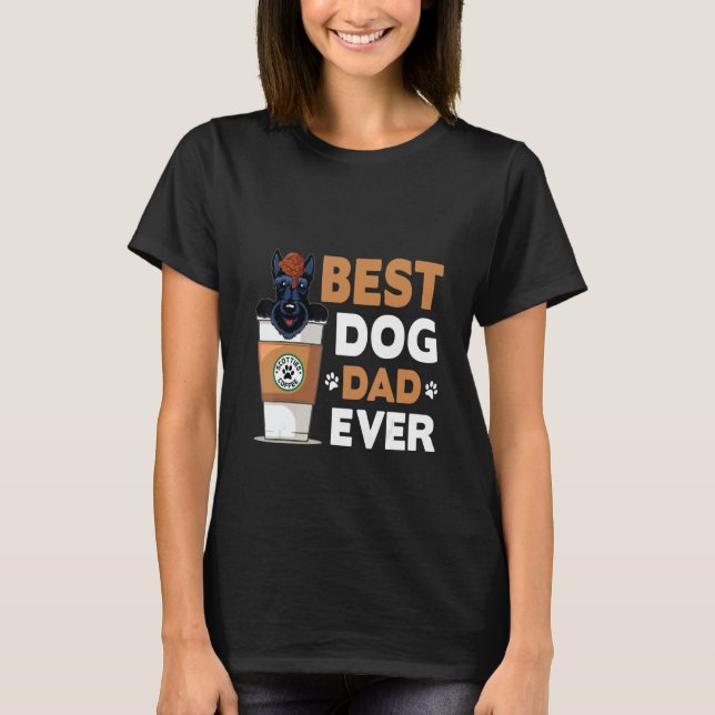 T-shirt Dog    Best Dog Dad Ever (Devant)