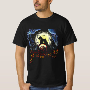 T-shirt Dog et Moon Funny Halloween Costume