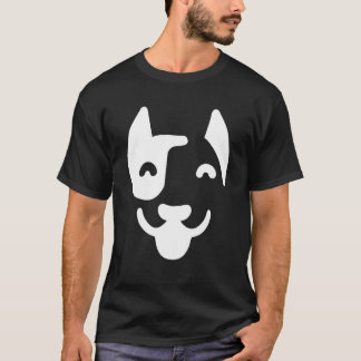 T-shirt Dog Face Silhouette