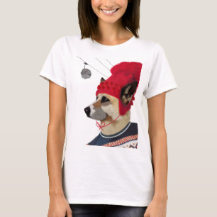 T-shirt Dog in Ski Sweater
